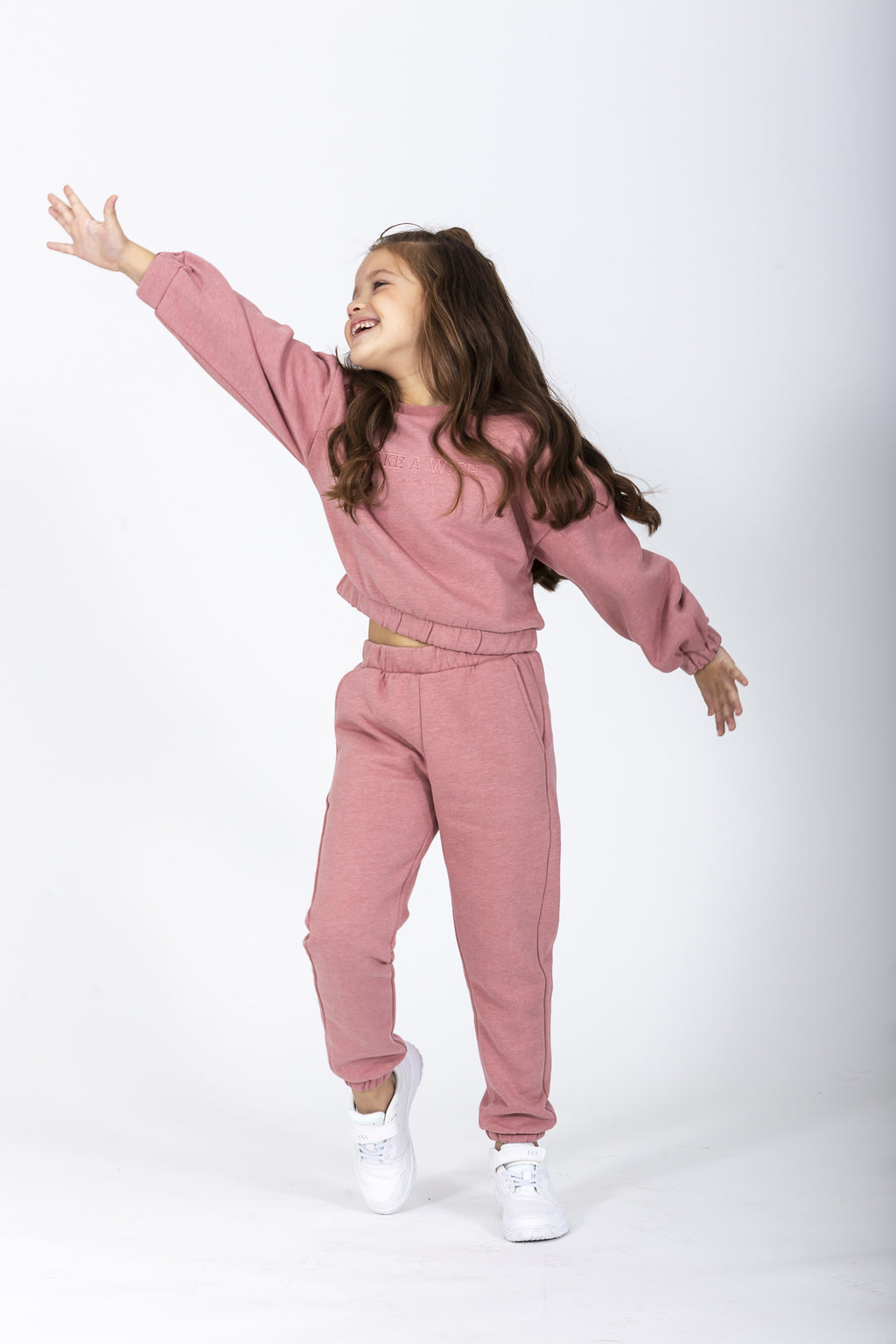 Pantalón de jogging niña rosa 