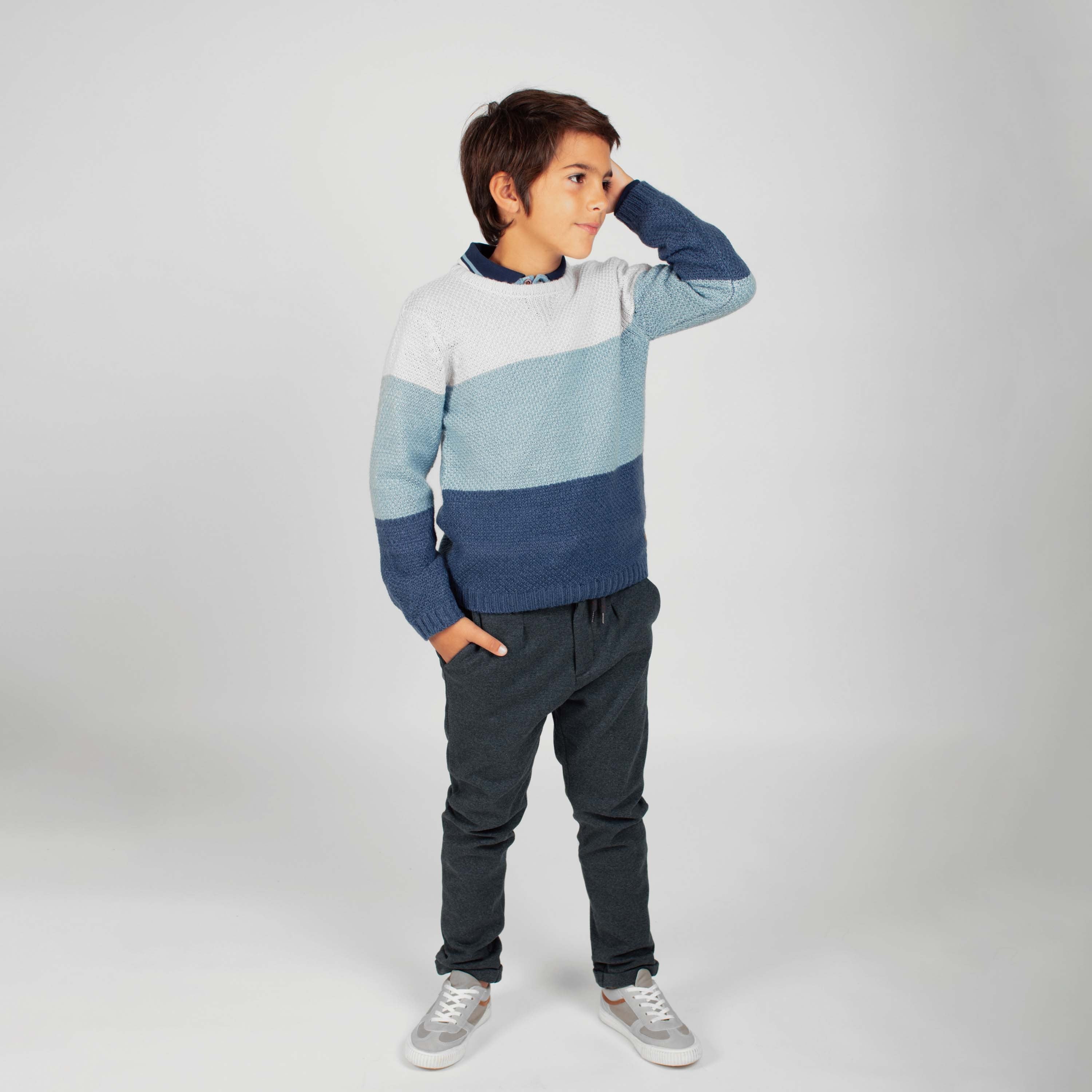 Pantalón de NIÑO antracita fiesta comfy Outlet