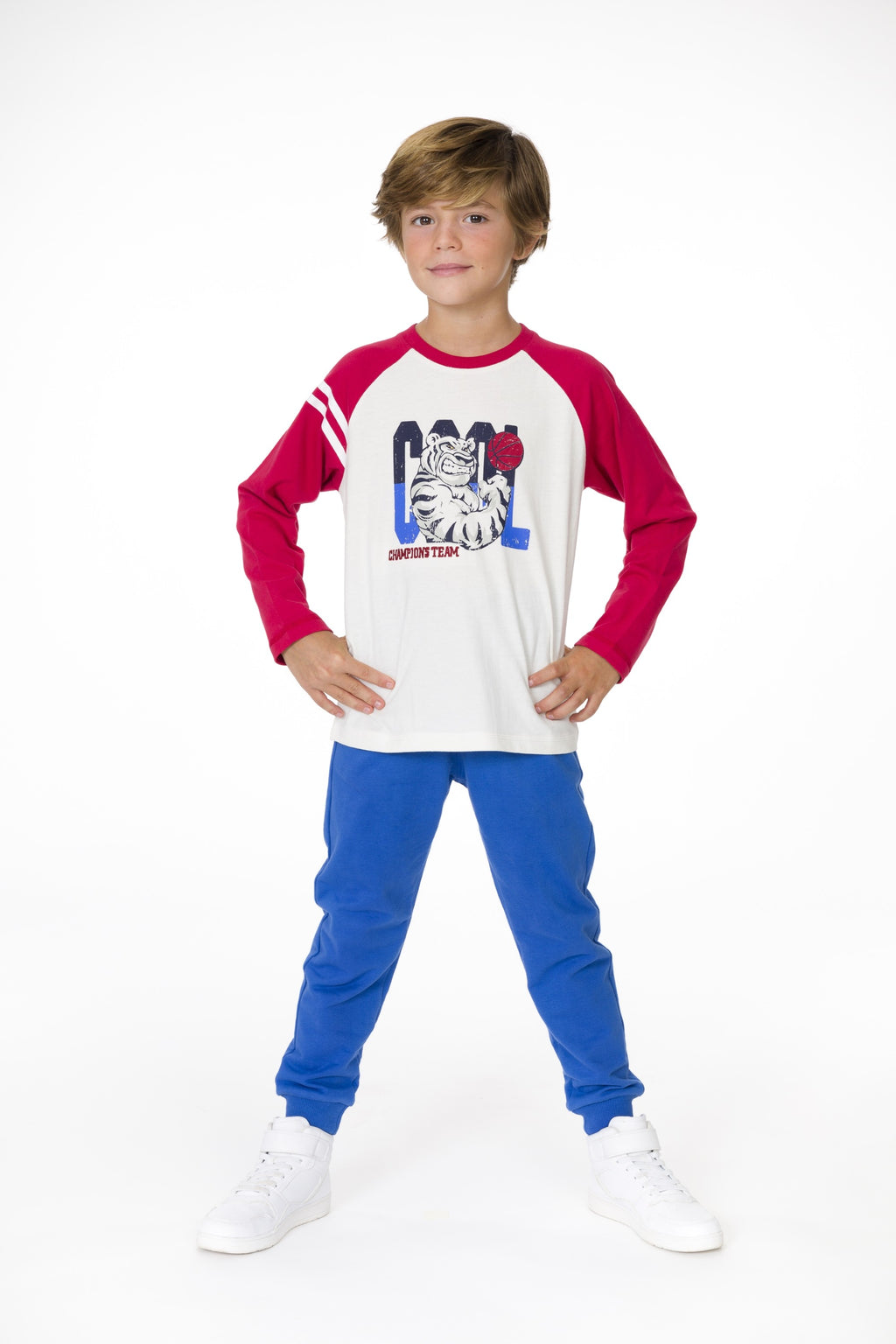 Pantalón de NIÑO azul algodón Charanga