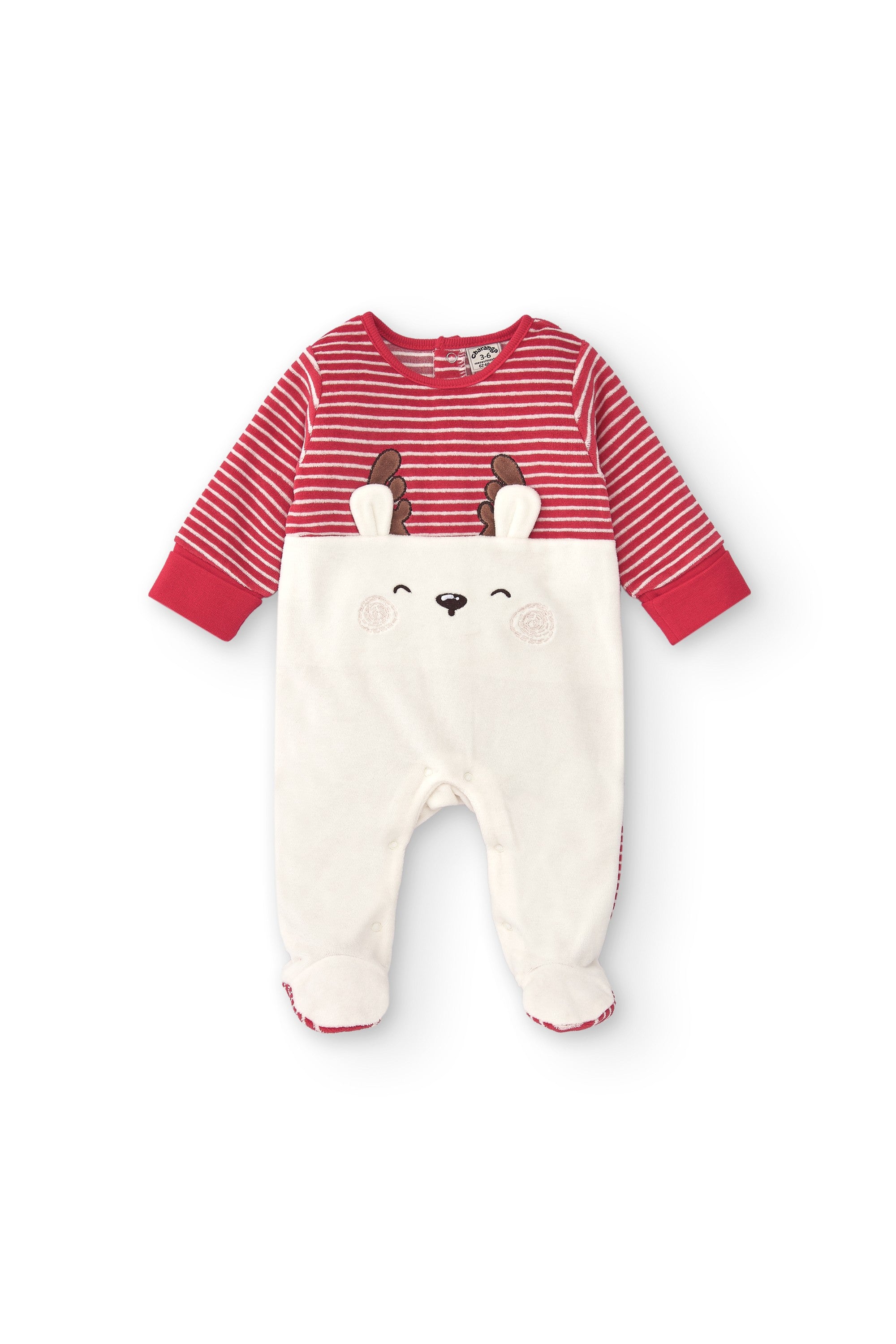 Pelele de recién nacido estampado navideño Charanga