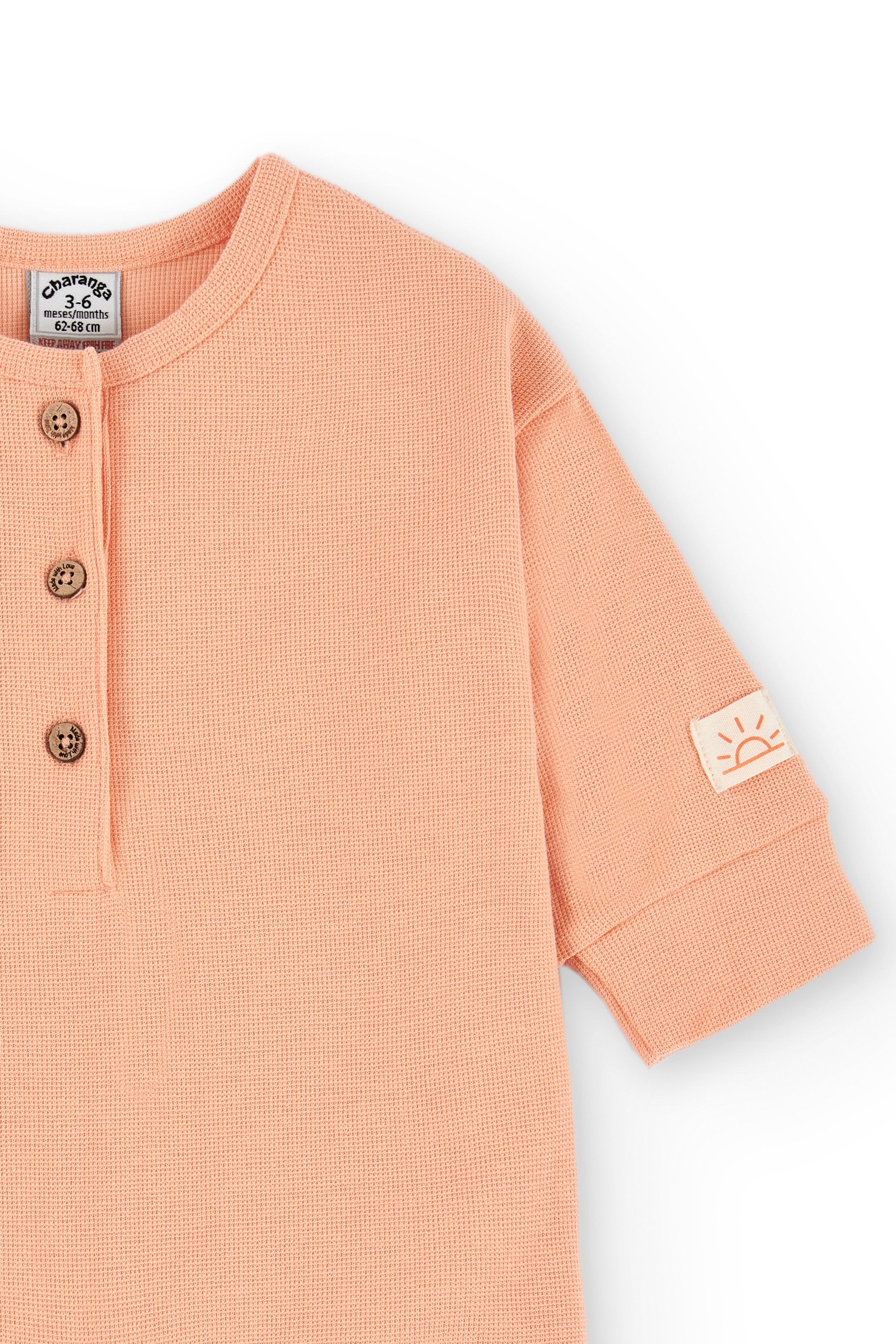 Pelele de recién nacido naranja VERANO/Charanga