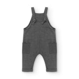 Anthracite baby dungarees with pockets