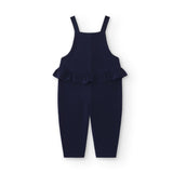 Navy baby dungarees