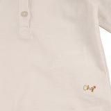 Raw baby polo shirt with round neck