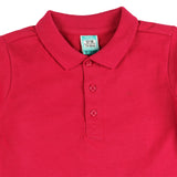 Basic red baby polo