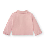 Pink cotton baby polo