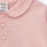 Pink cotton baby polo