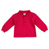 Basic Red Baby Long Sleeve Polo
