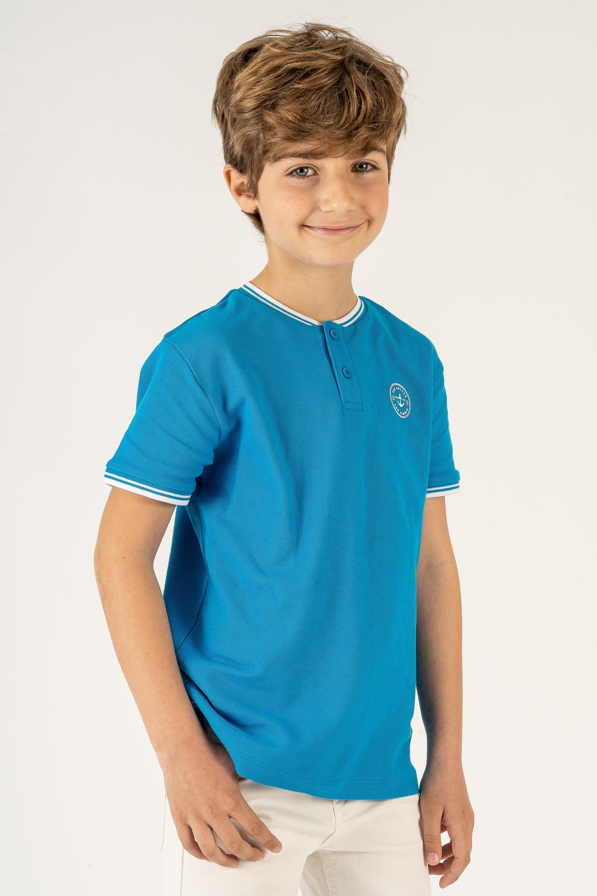 Polo de niño azulon VERANO/Charanga