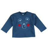 Baby blue teddy bear closed sweatshirt