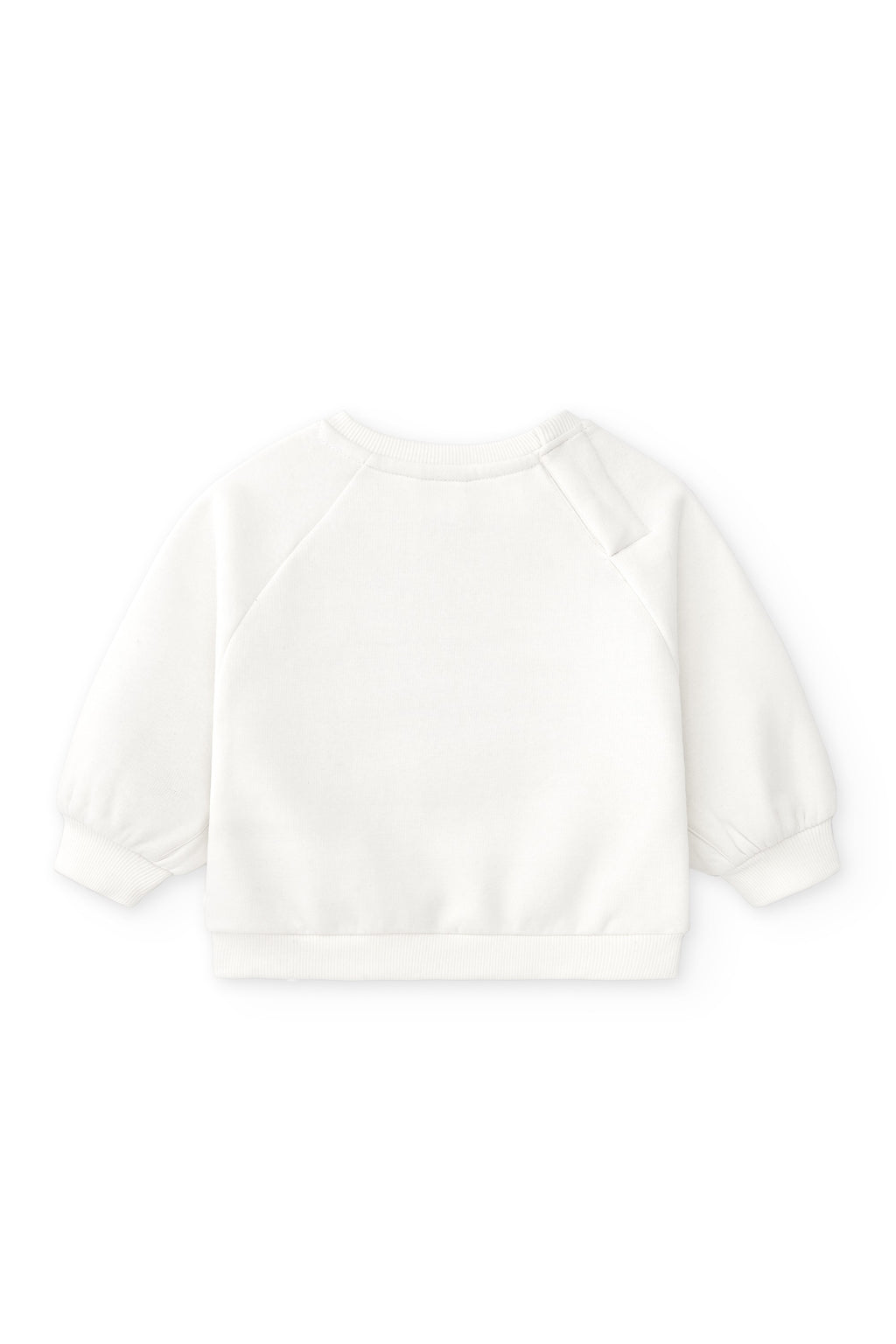 Sudadera de bebé en color crudo con dibujo de murciélago Charanga