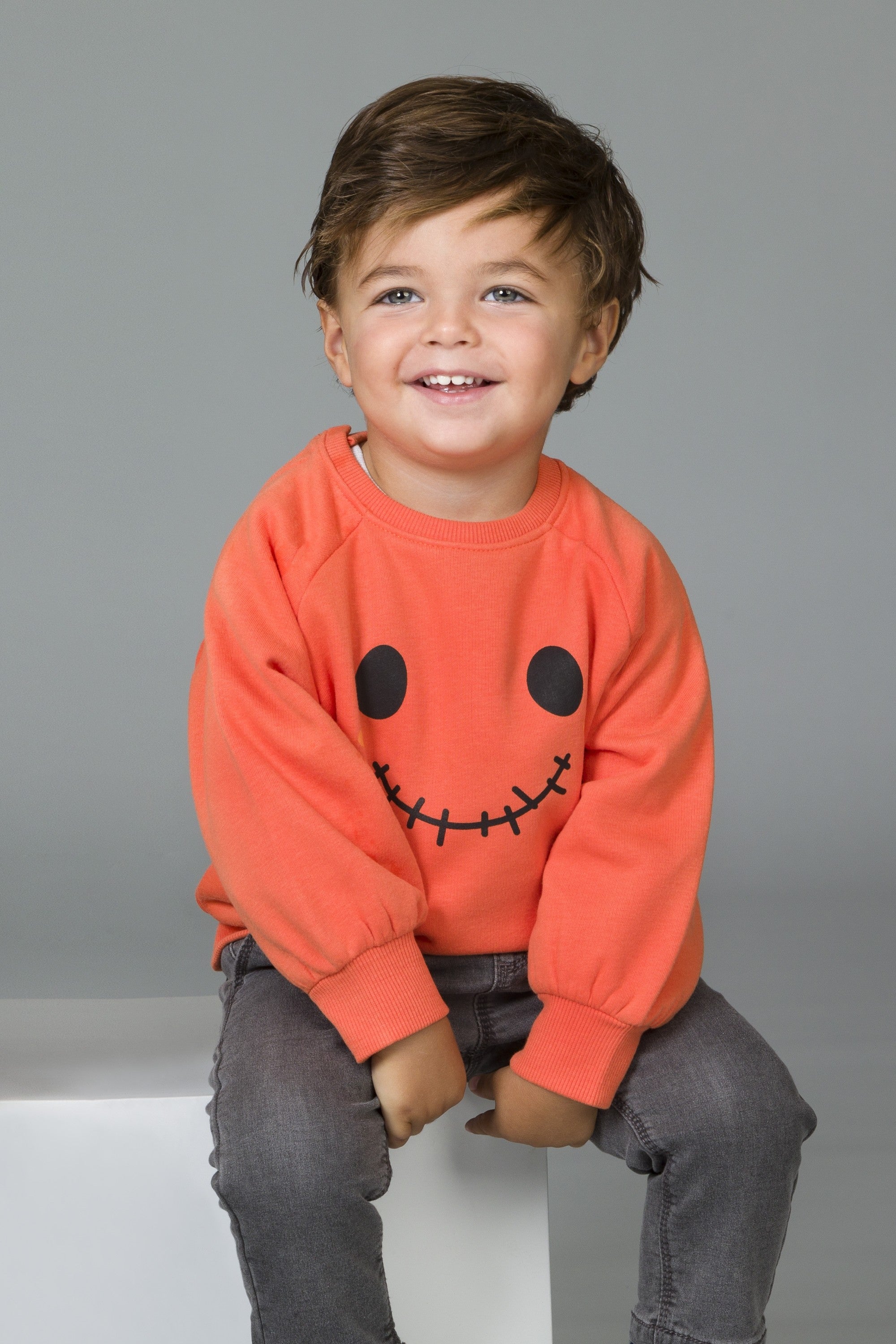 Sudadera de bebé naranja calabaza Charanga