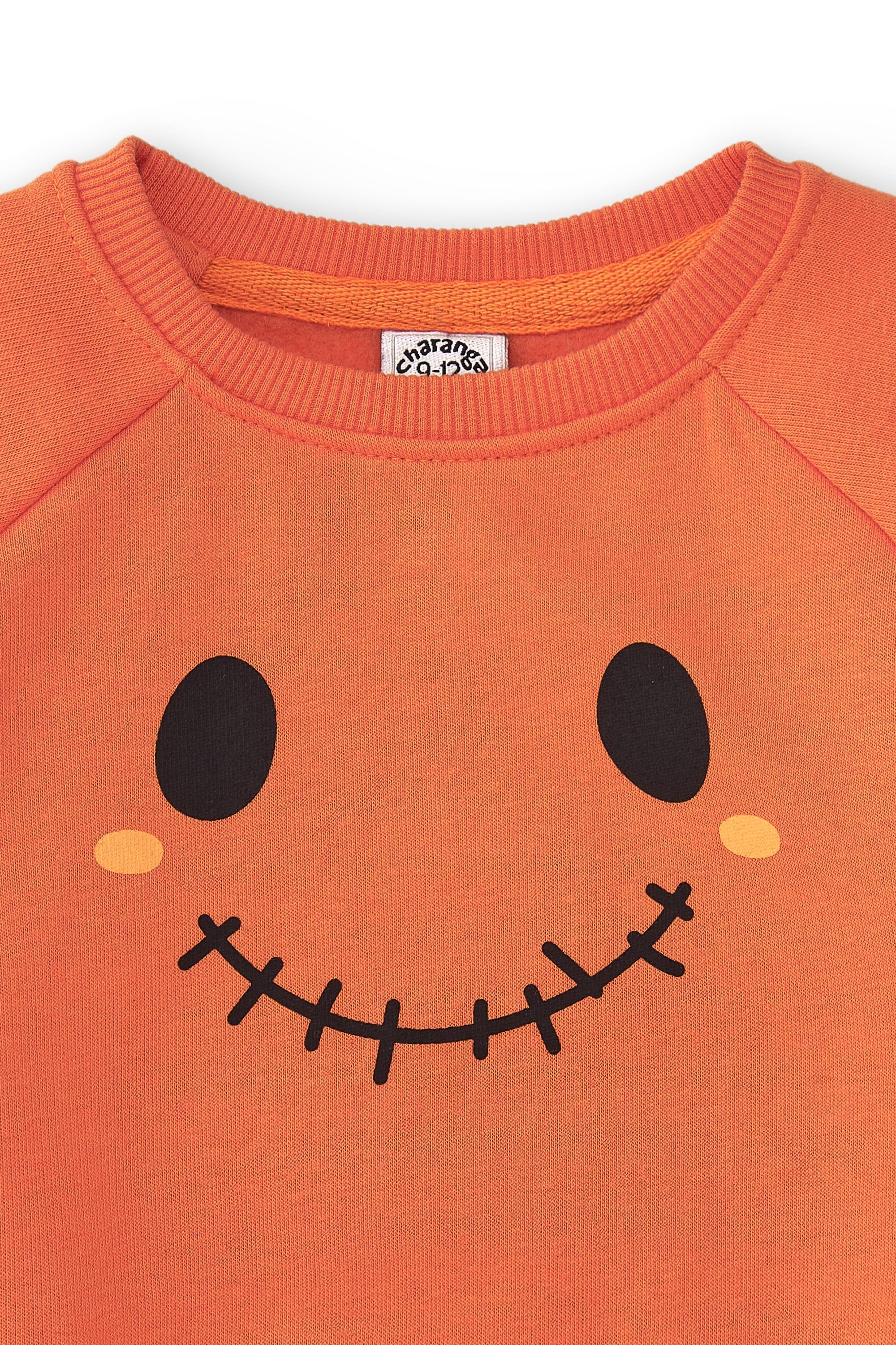 Sudadera de bebé naranja calabaza Charanga