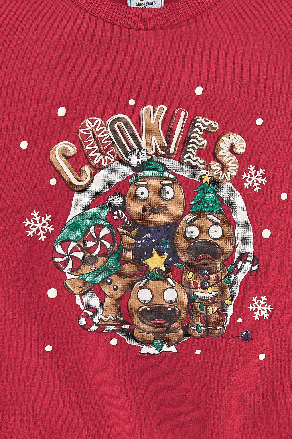 Sudadera de niña con estampado navideño Charanga