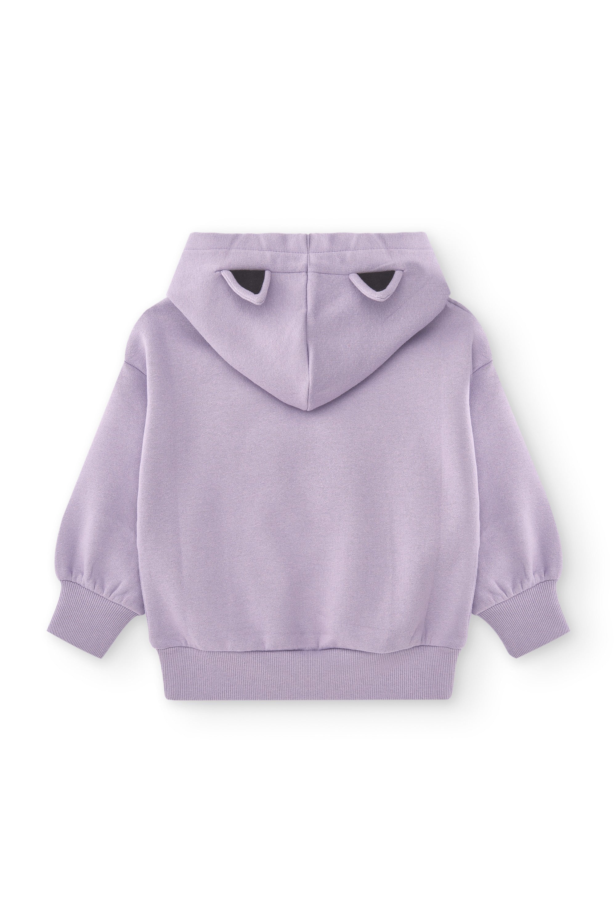 Sudadera de niña en color morado kitty Charanga