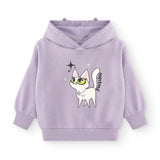 Girl's purple kitty sweatshirt