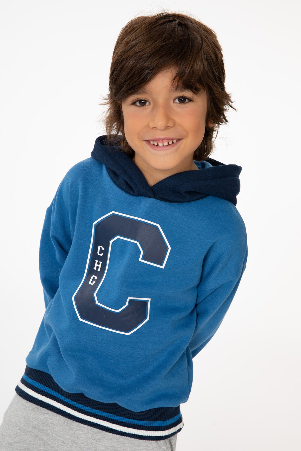 Sudadera cerrada de niño azul CHG Charanga