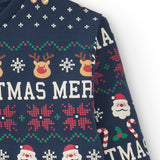 Christmas print boy's closed sweatshirt