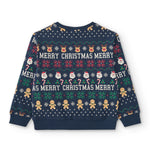 Sudadera cerrada de niño estampado navideño Charanga
