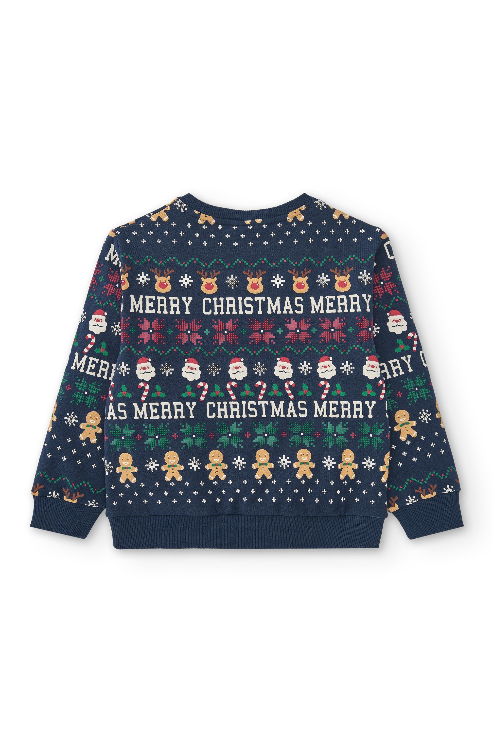 Sudadera cerrada de niño estampado navideño Charanga