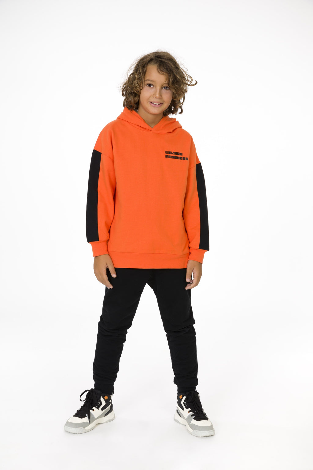 Sudadera cerrada de NIÑO naranja Tokyo Outlet