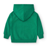 Green boy's closed sweatshirt