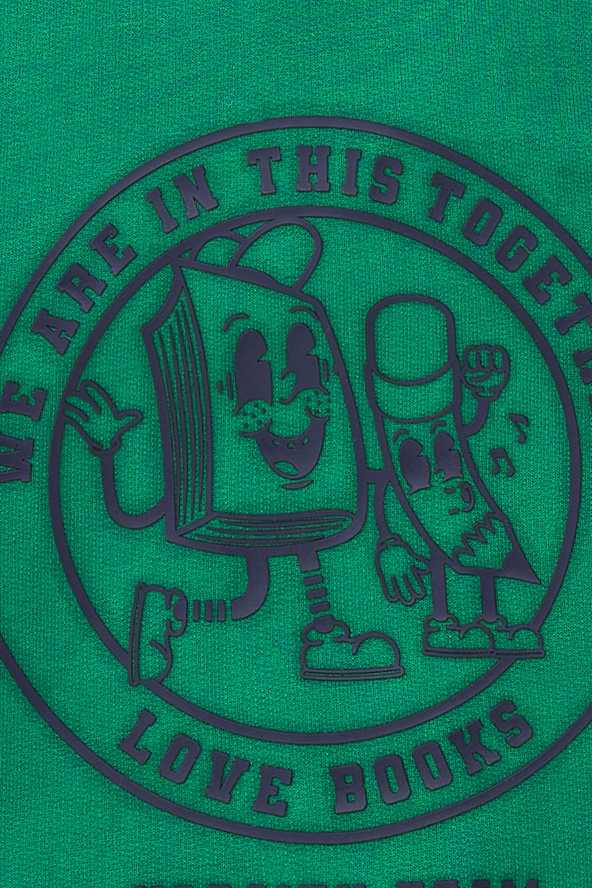 Sudadera cerrada de niño verde Charanga