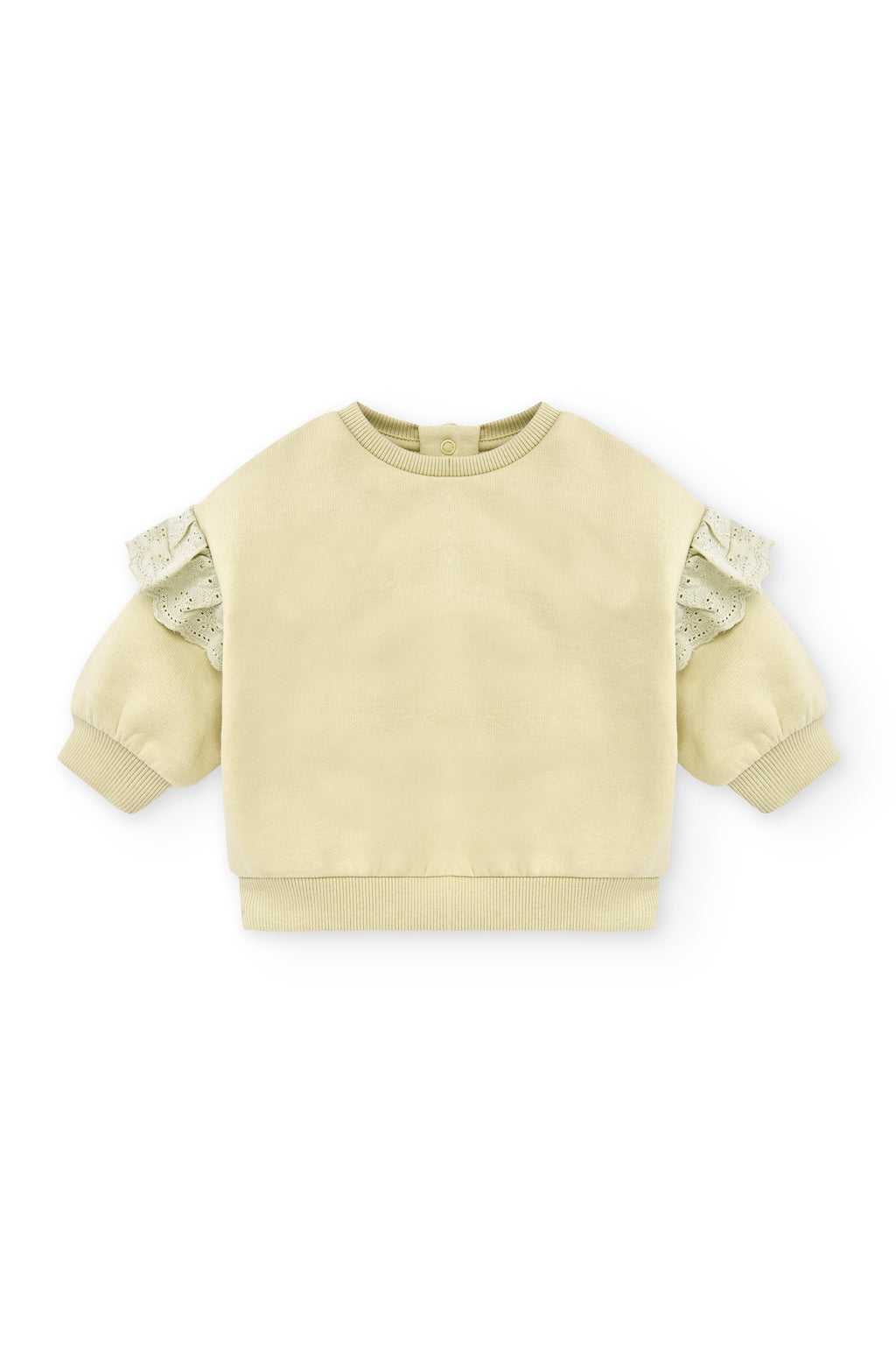 Sudadera de bebé amarilla volantes Outlet