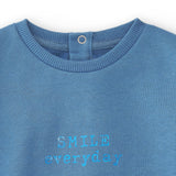 Smile blue baby sweatshirt