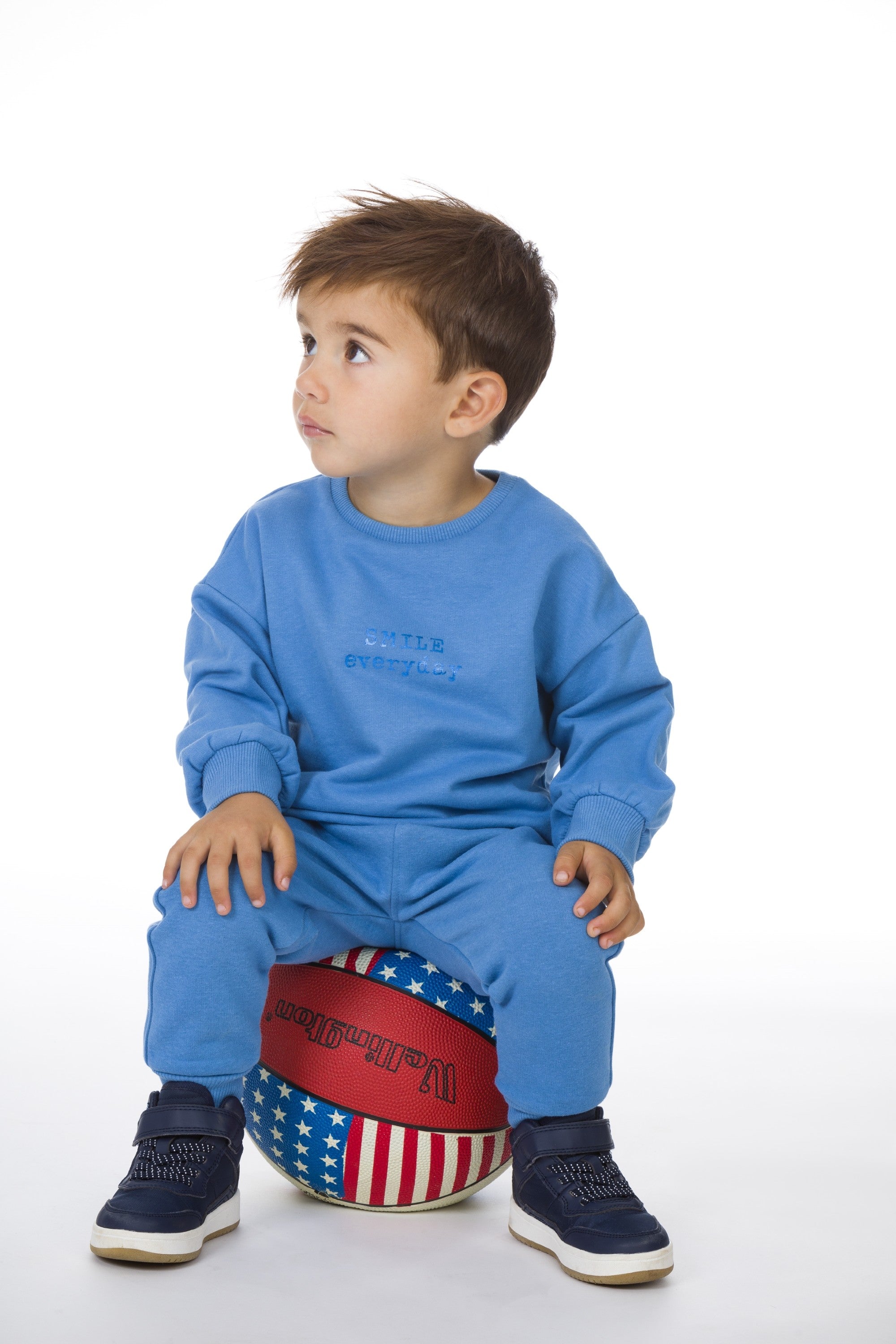 Sudadera de bebé azul Smile Charanga