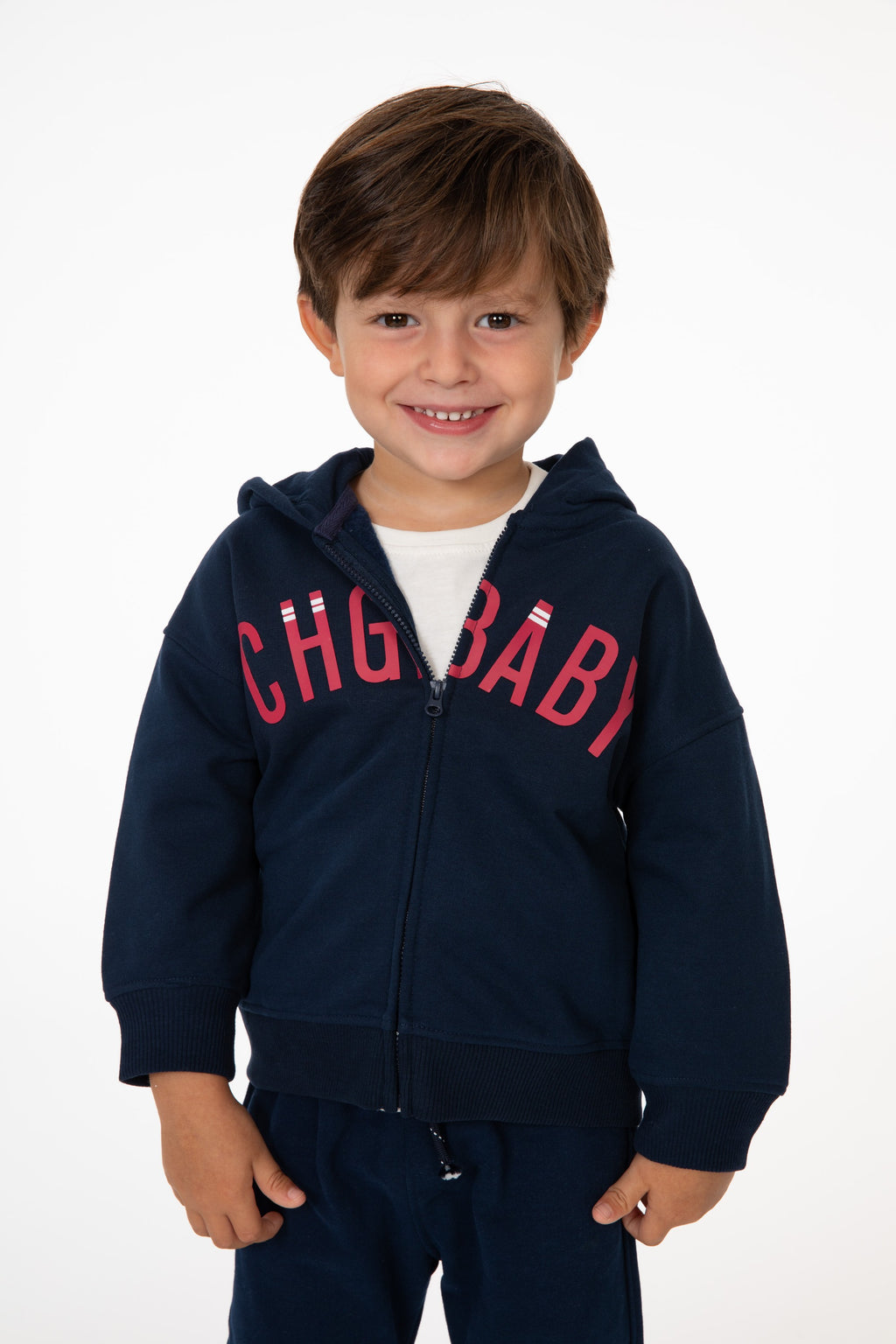 Sudadera de bebé marino con capucha Charanga