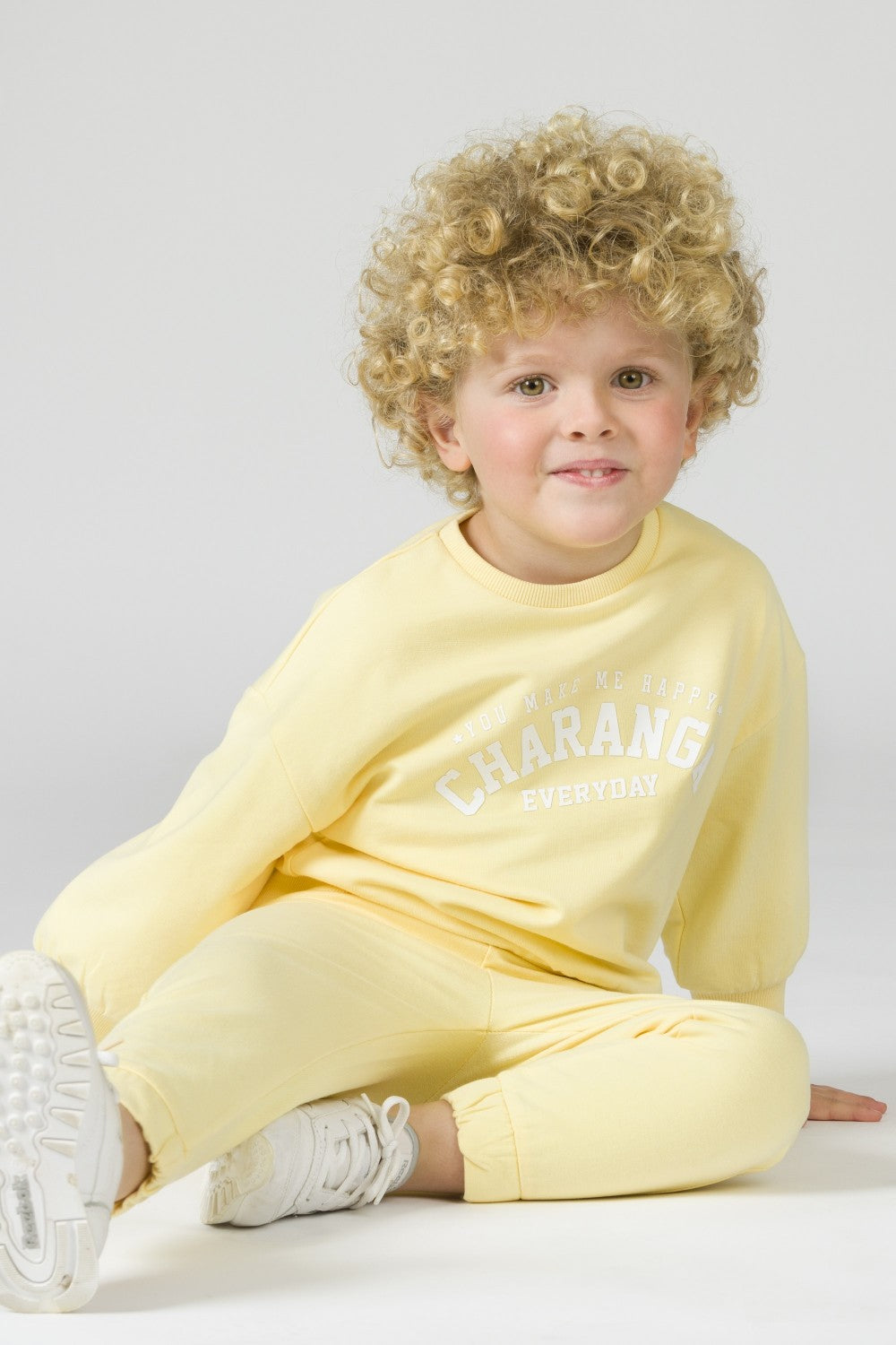 Sudadera de bebé mostaza VERANO/Charanga