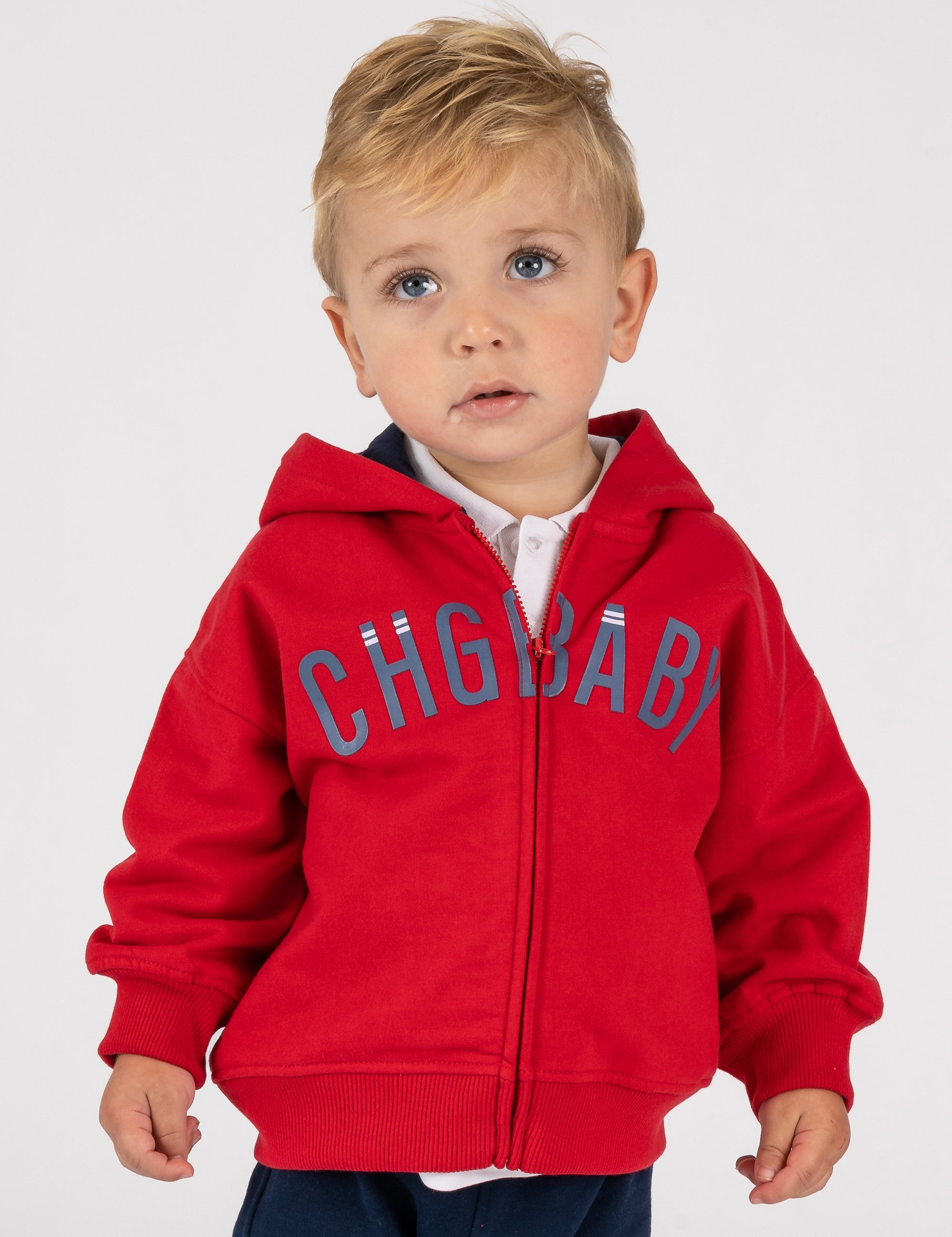 Child Sudadera De Bebe Sudadera Bebé Violeta-Blanco Básica