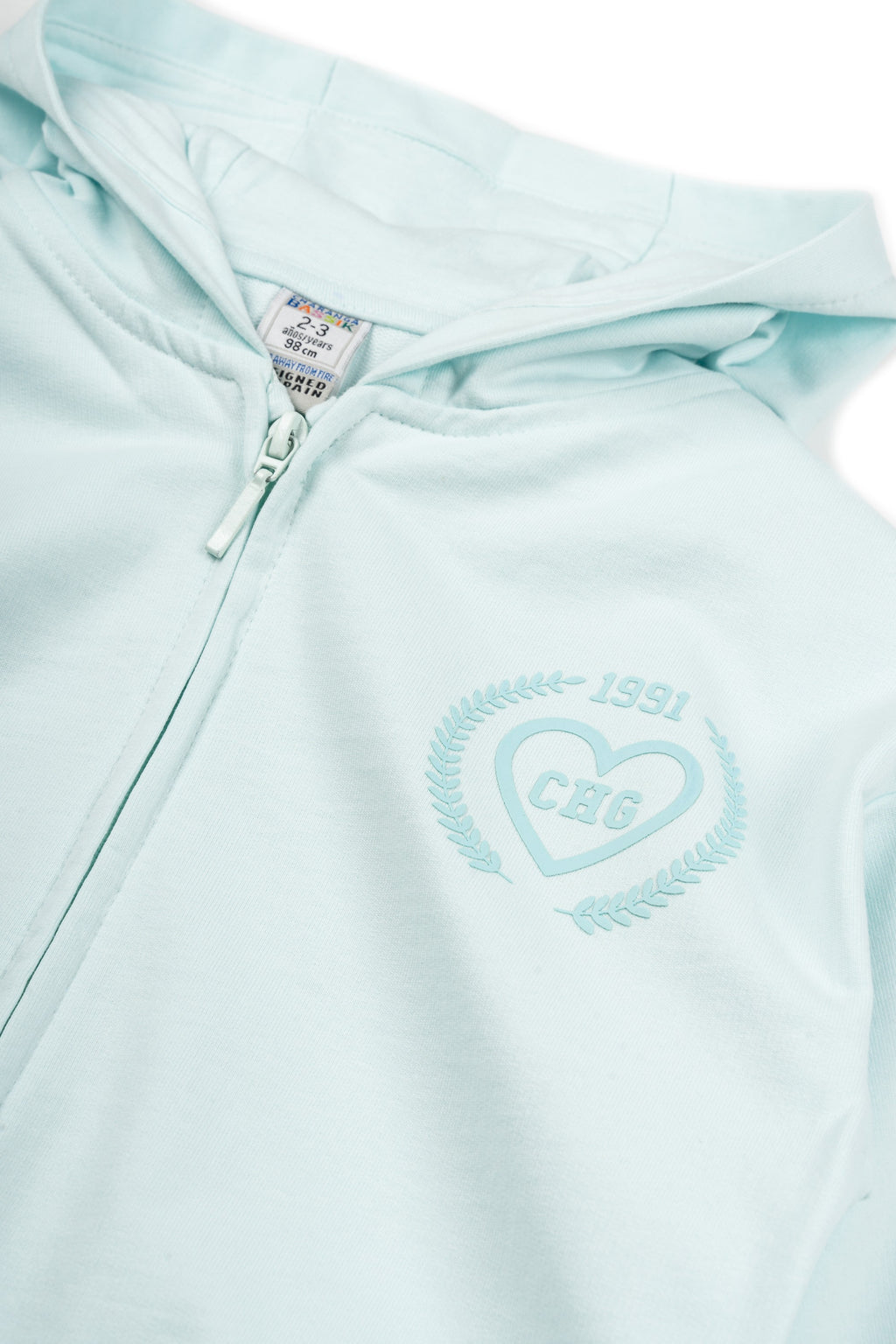 Sudadera de niña aguamarina VERANO/Charanga