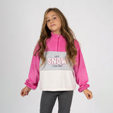 Girl's multicolored ski sweatshirt