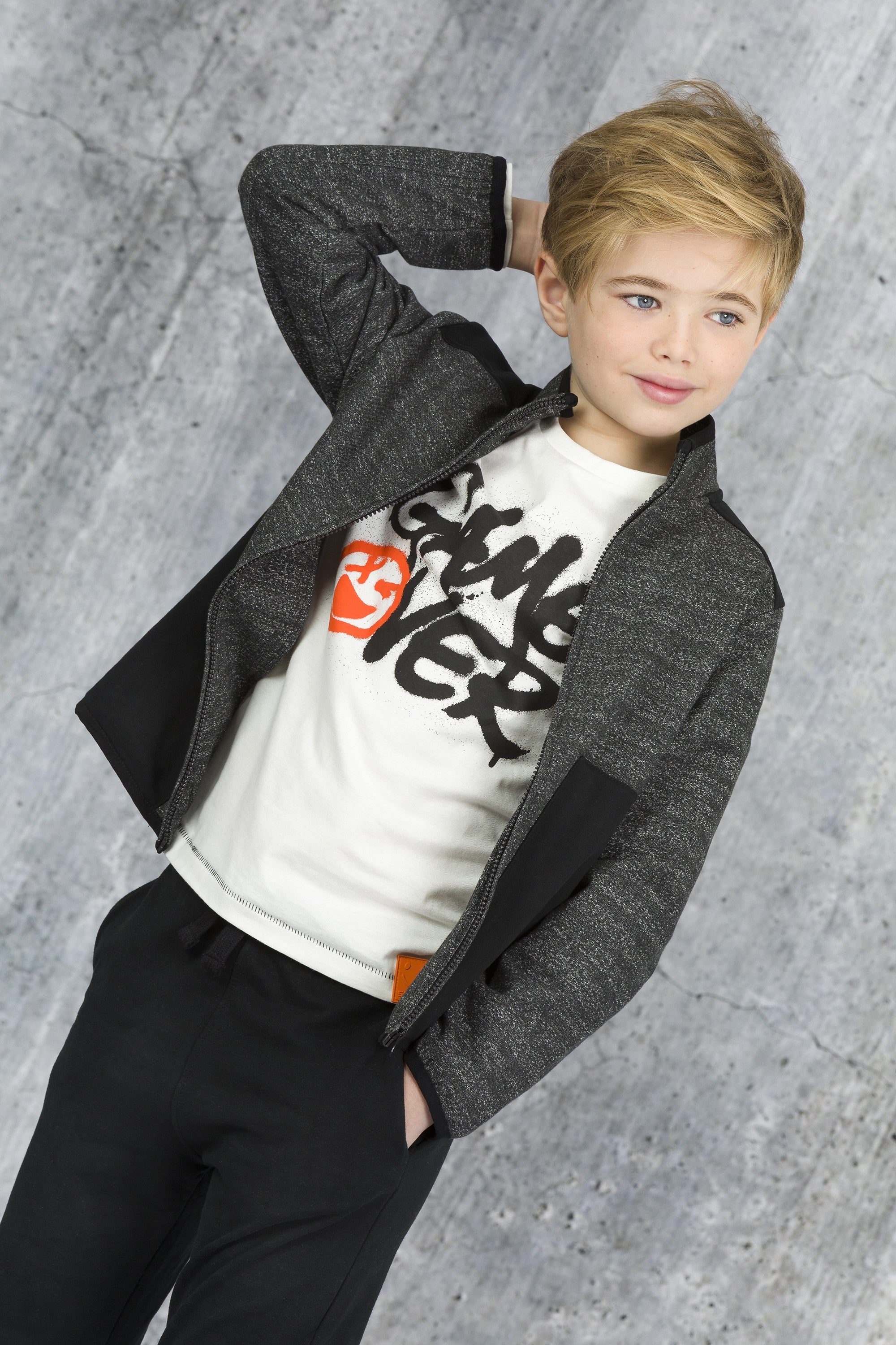 Sudadera de niño antracita Top Game Outlet