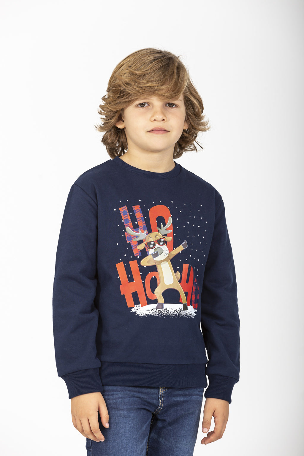 Sudadera de NIÑO marino Deer Noel Outlet