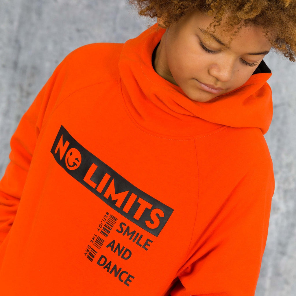 Sudadera de niño color naranja Outlet