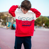 Free red boy's sweatshirt