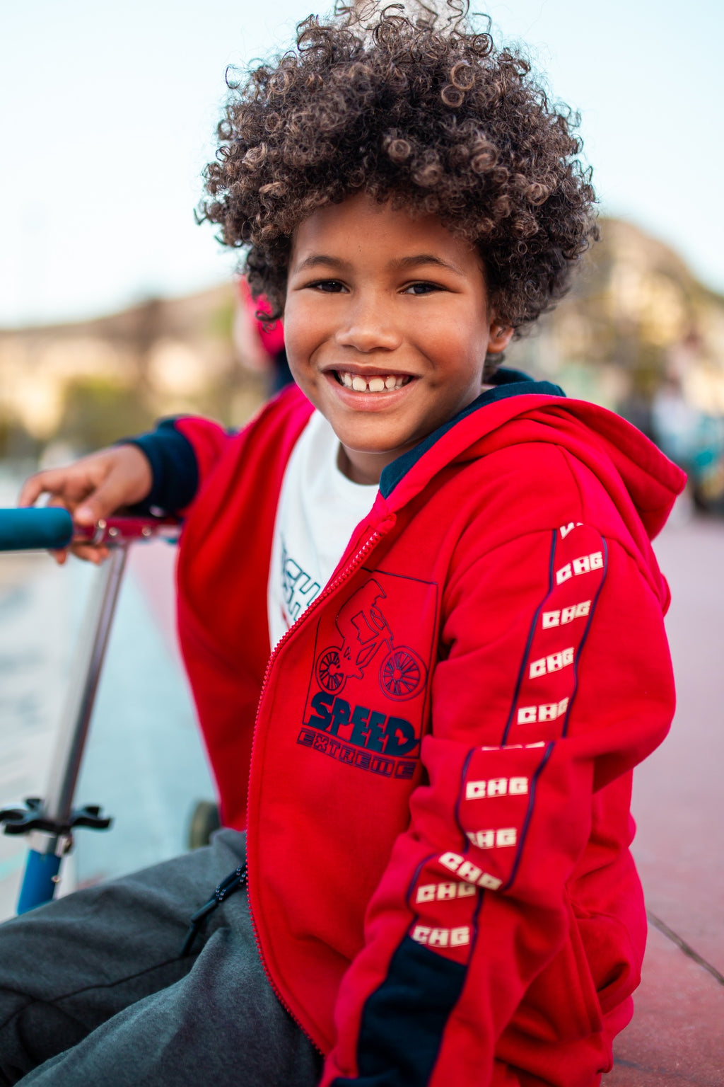 Sudadera de NIÑO rojo Jogging Outlet