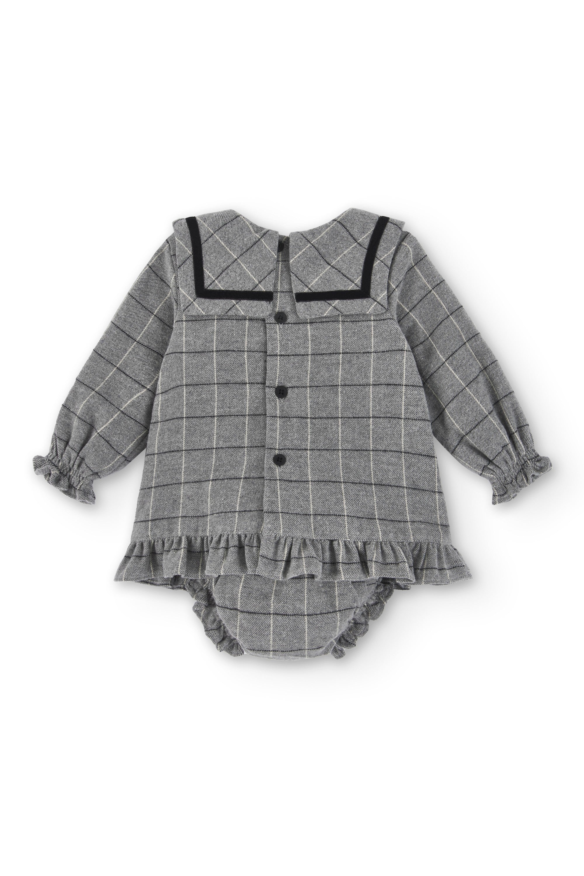 Vestido de bebé gris Cocote & Charanga Charanga