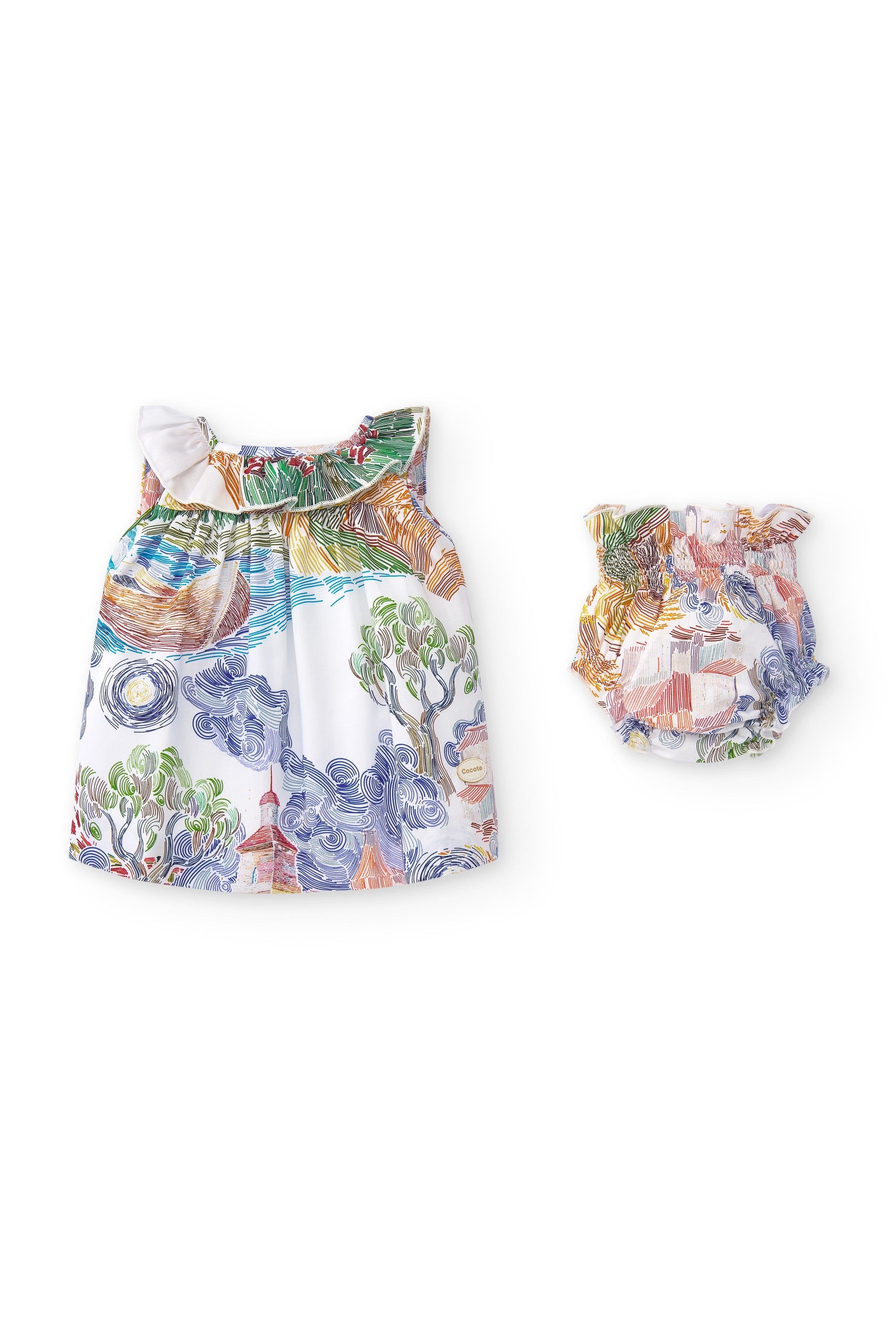 Vestido de bebé multicolor Cocote & Charanga VERANO/Outlet