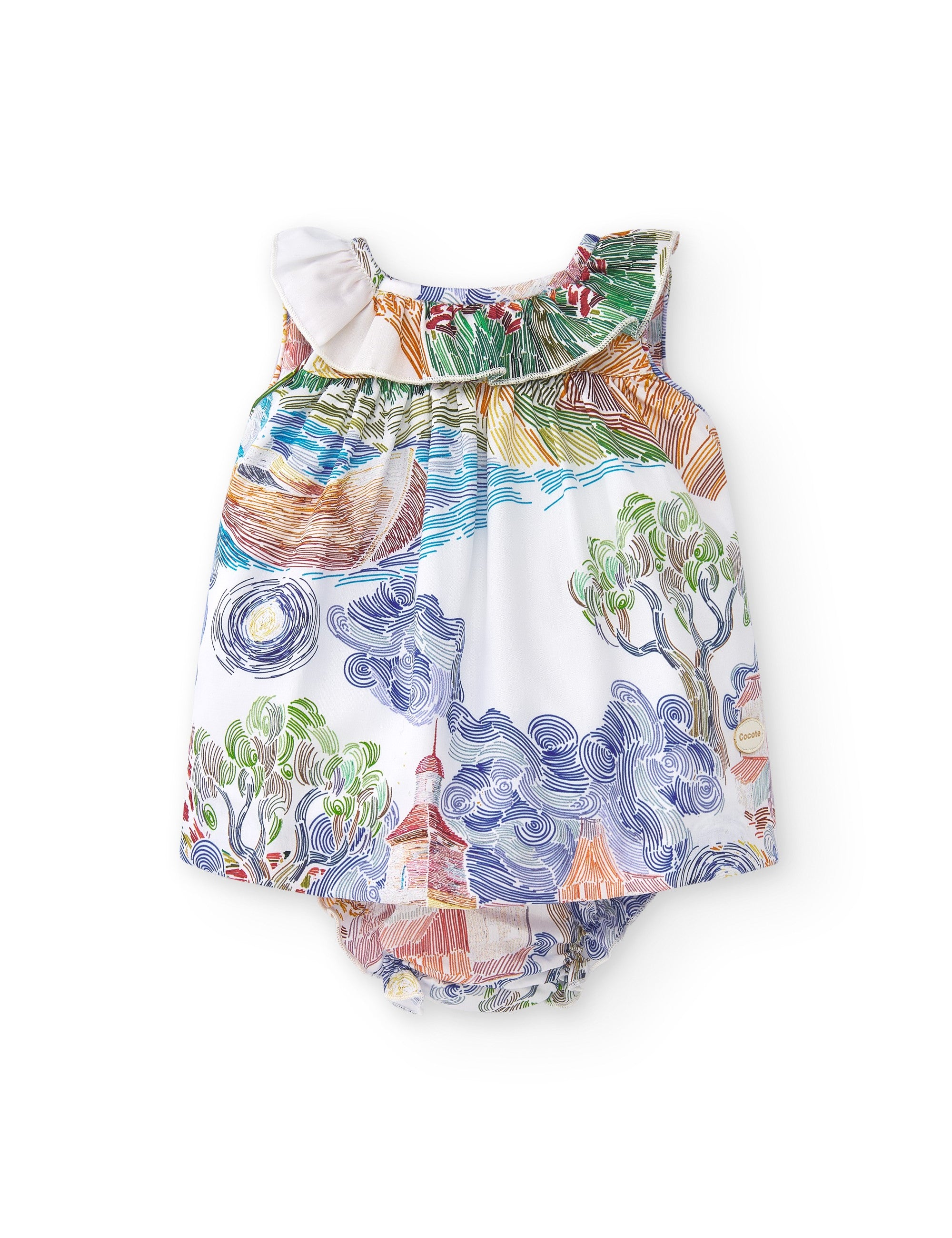 Vestido de bebé multicolor Cocote & Charanga VERANO/Outlet