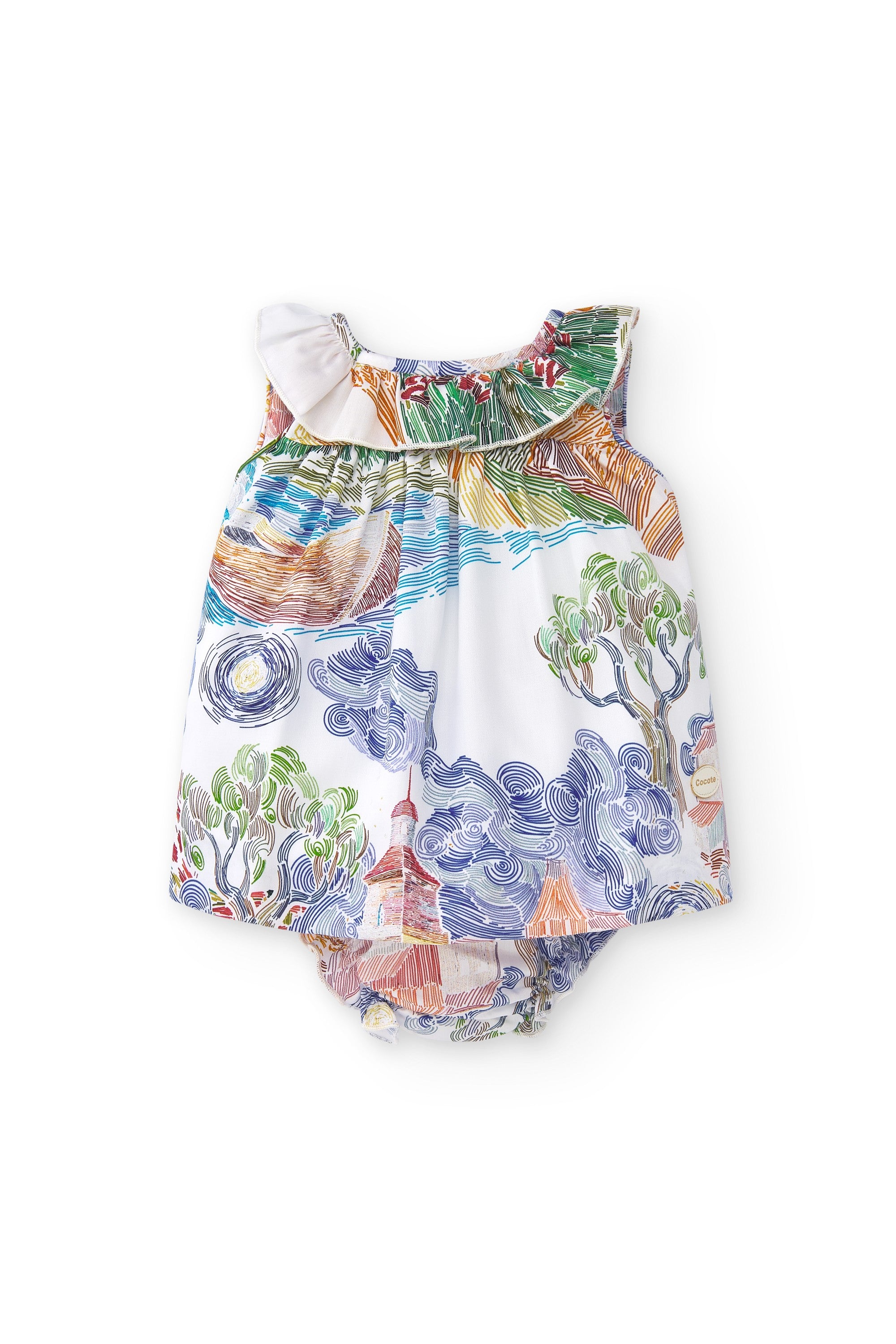 Vestido de bebé multicolor Cocote & Charanga VERANO/Outlet