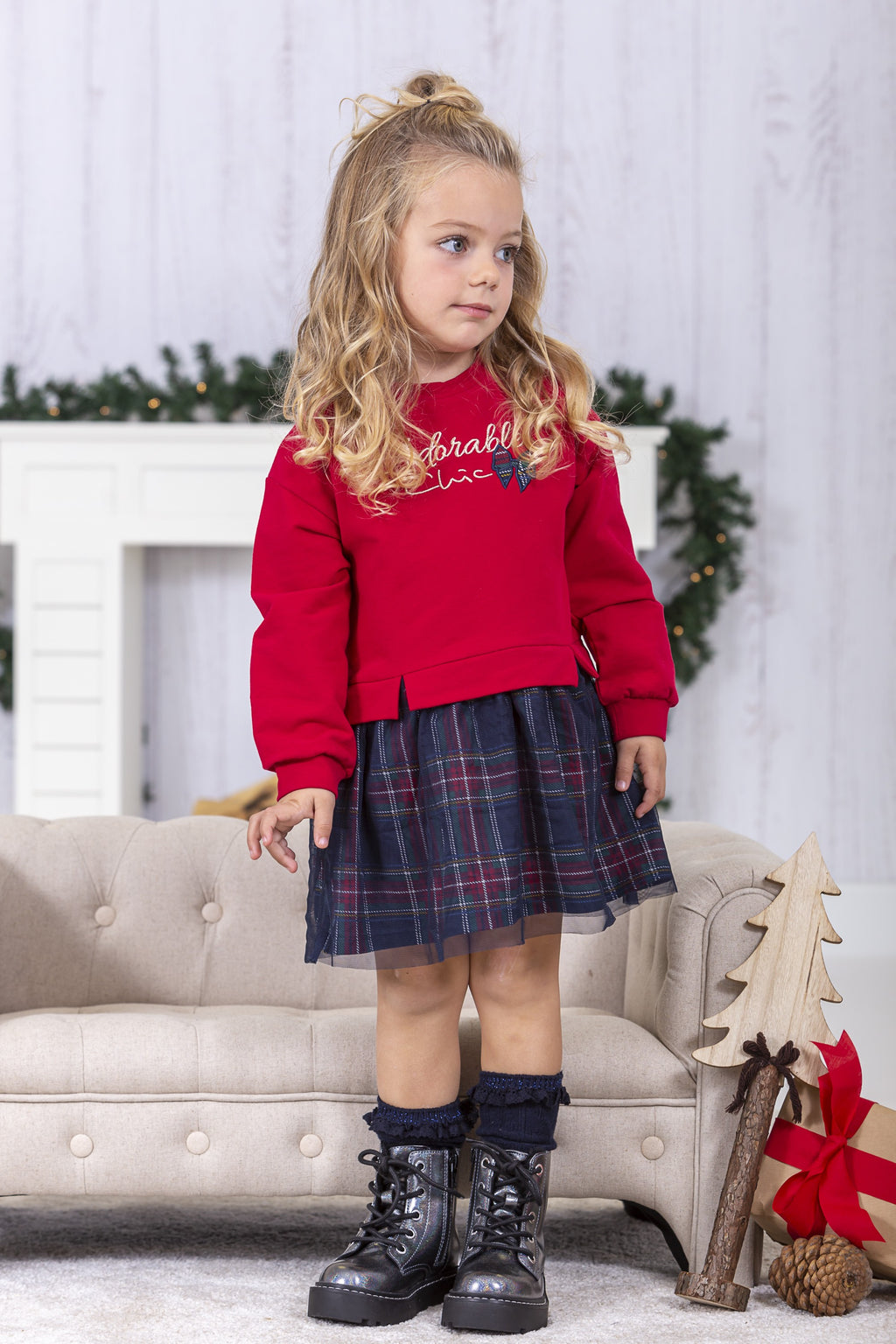 Vestido de bebé rojo Charanga