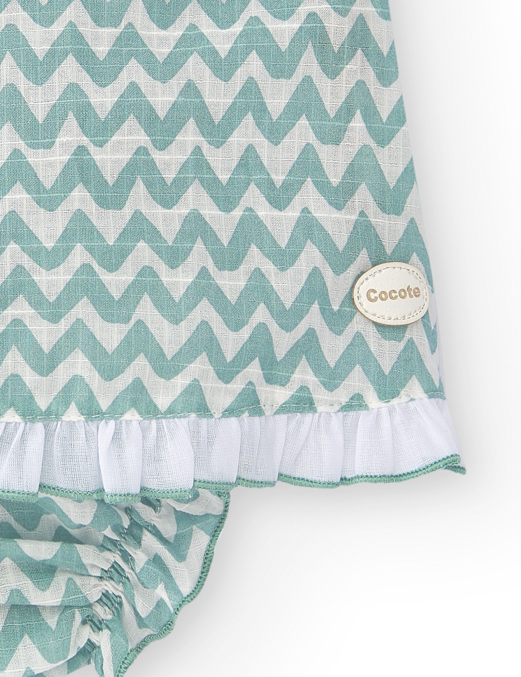 Vestido de recién nacido aguamarina Cocote & Charanga VERANO/Outlet