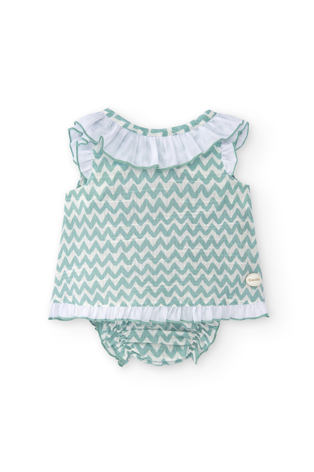 Vestido de recién nacido aguamarina Cocote & Charanga VERANO/Outlet