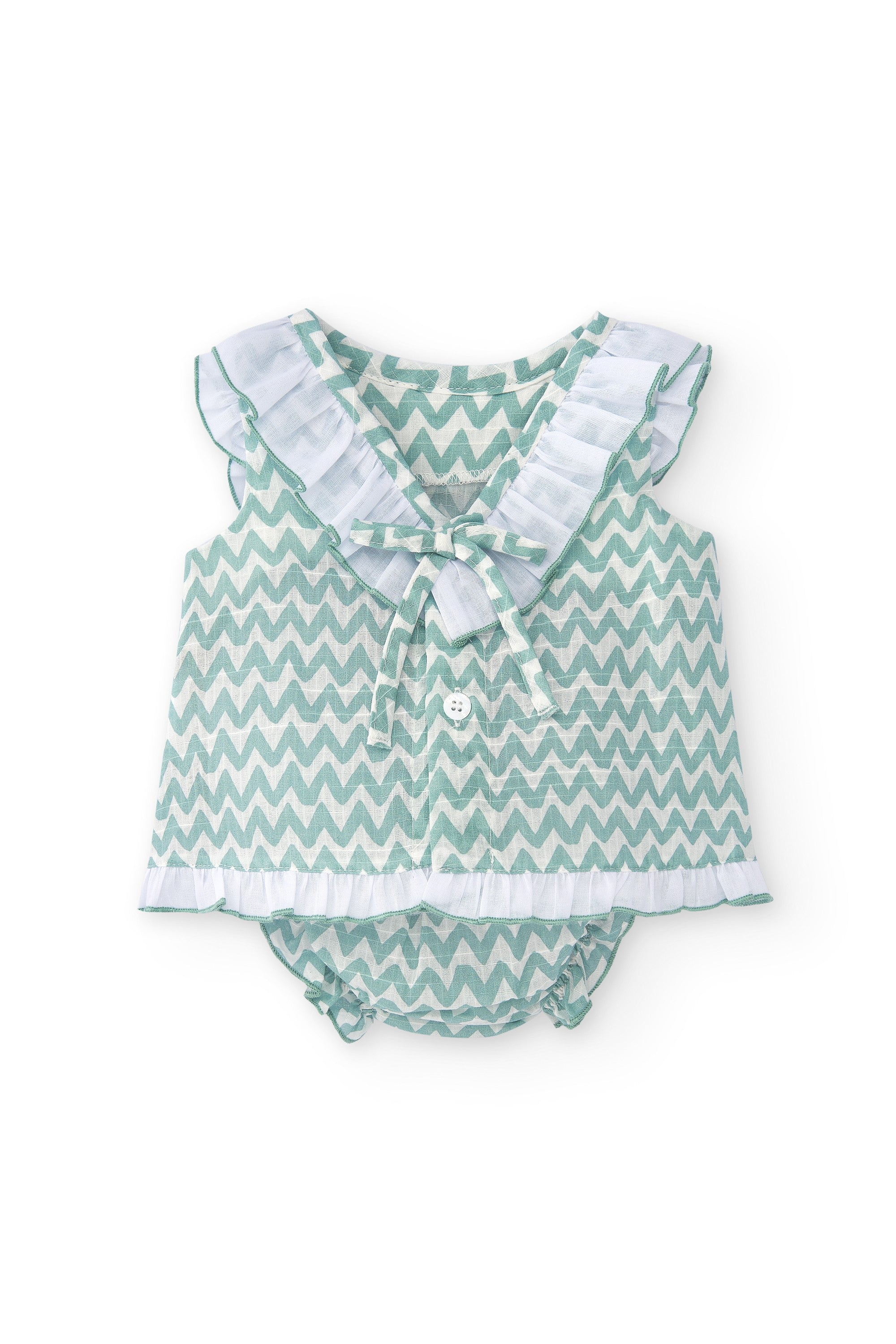 Vestido de recién nacido aguamarina Cocote & Charanga VERANO/Outlet