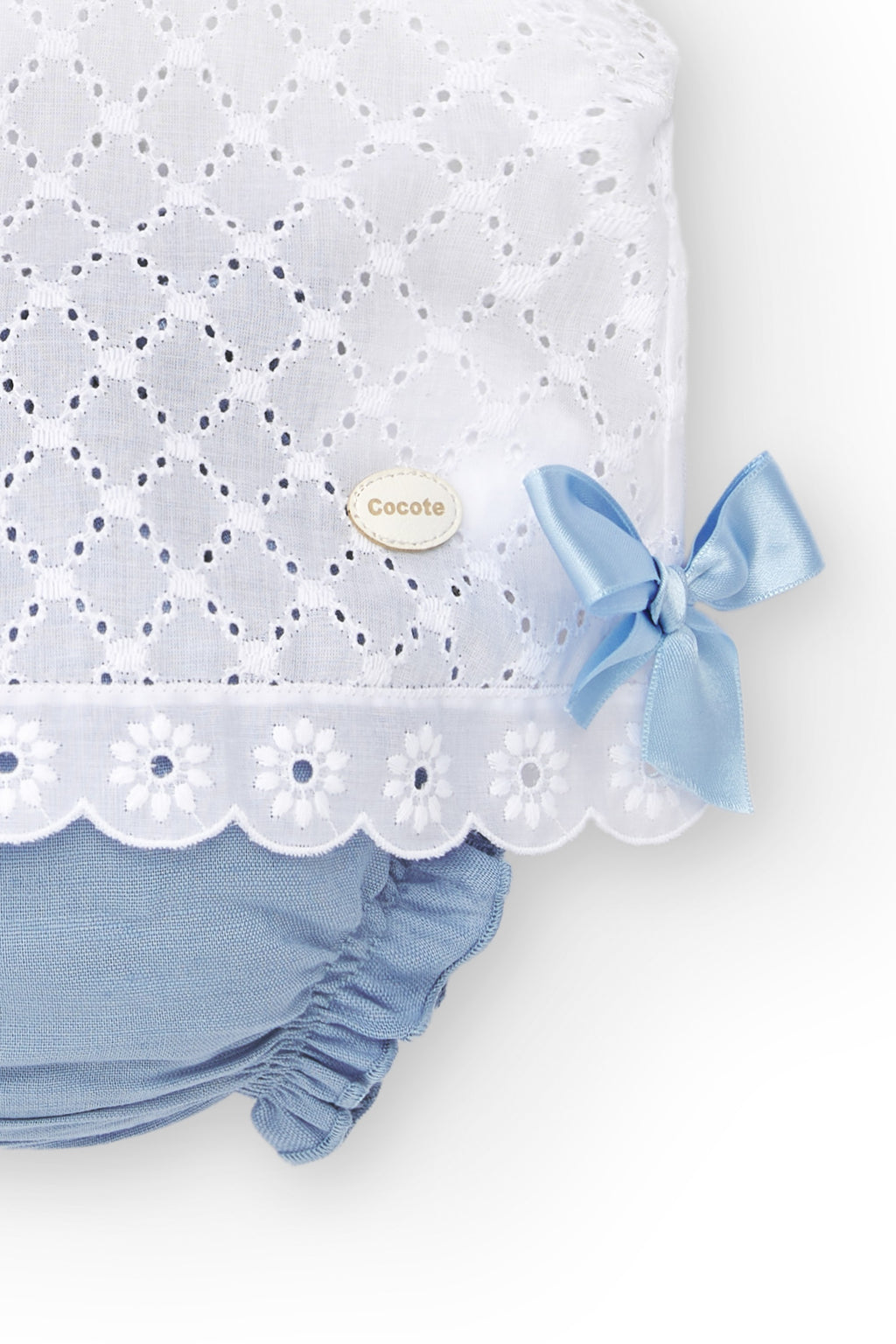 Vestido de recién nacido azul Cocote & Charanga VERANO/Outlet