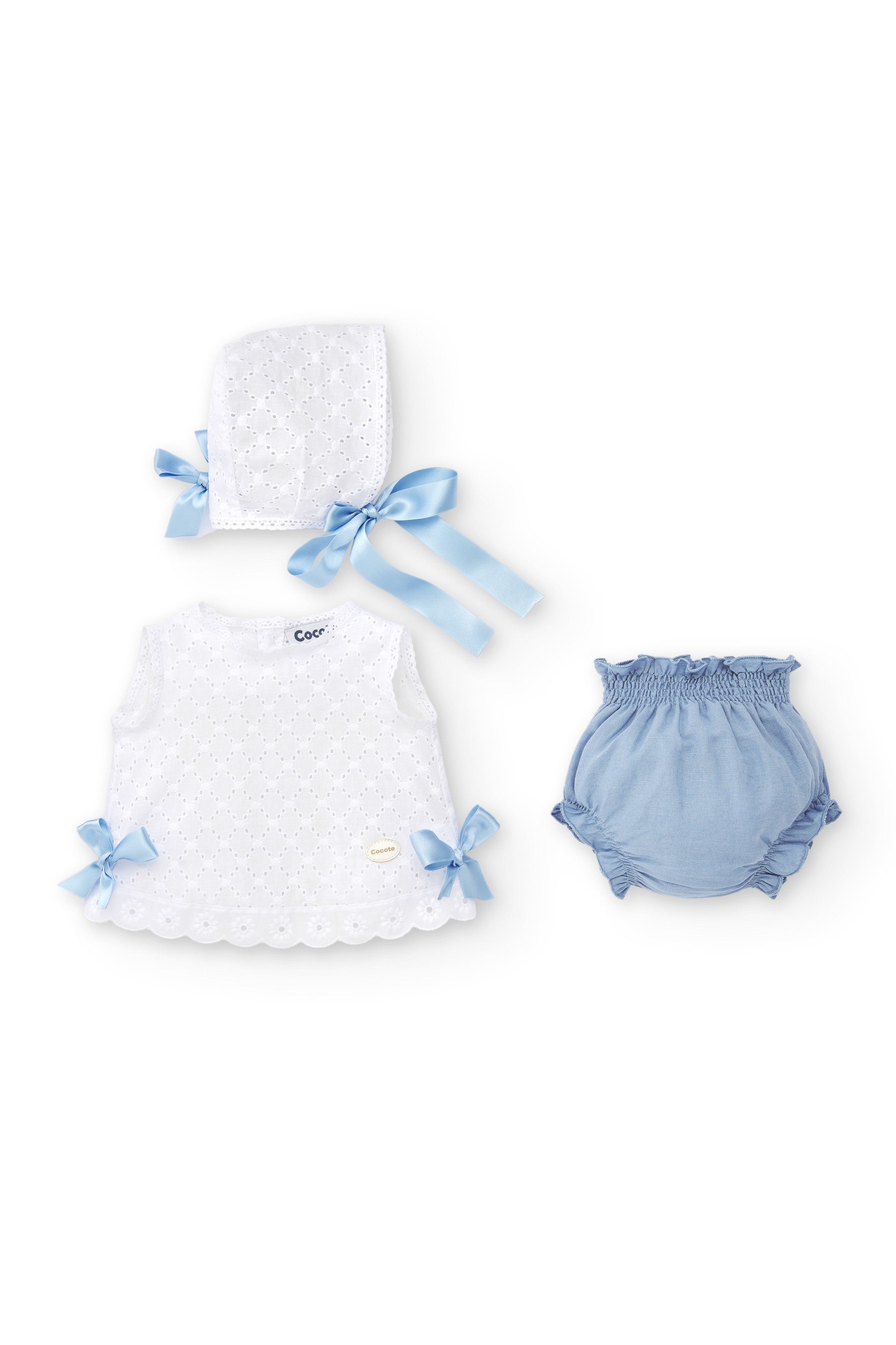 Vestido de recién nacido azul Cocote & Charanga VERANO/Outlet